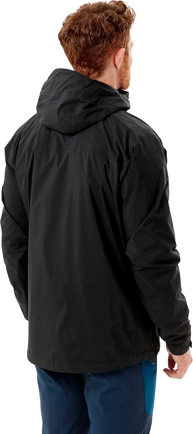 Rab Herren Downpour Plus 2.0 Jacke Regenjacke Hardshelljacke M Schwarz, M Schwarz