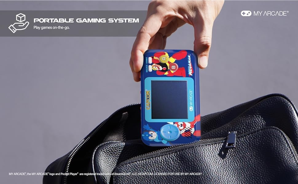 My Arcade Mega Man Pocket Player Pro tragbares Gaming-System (6 Spiele in 1)