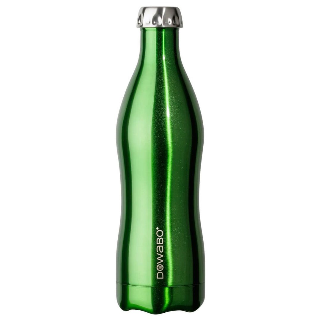 DOWABO Metal Collection - kohlensäuredichte Isolierflasche - 12 Std. heiss & 24 Std. kalt 750ml Gree