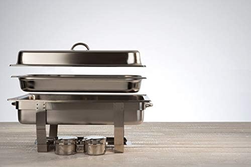 APS Doppelpack Chafing Dish -Multi Plus- Edelstahl Twin Set incl. 4X Brennpastenbehälter