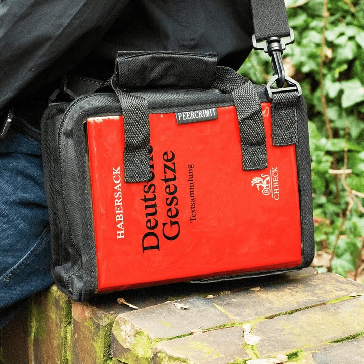 PEERCRIMIT Kompakte Tasche passend für Habersack, Schönfelder, Sartorius und Steuergesetze| Transpar