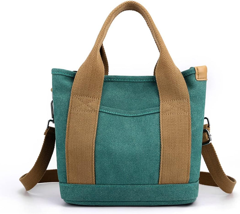 CORIOS Damen Umhängetasche Canvas Handtasche Schultertasche Kleine Kapazität Henkeltaschen Casual Tr