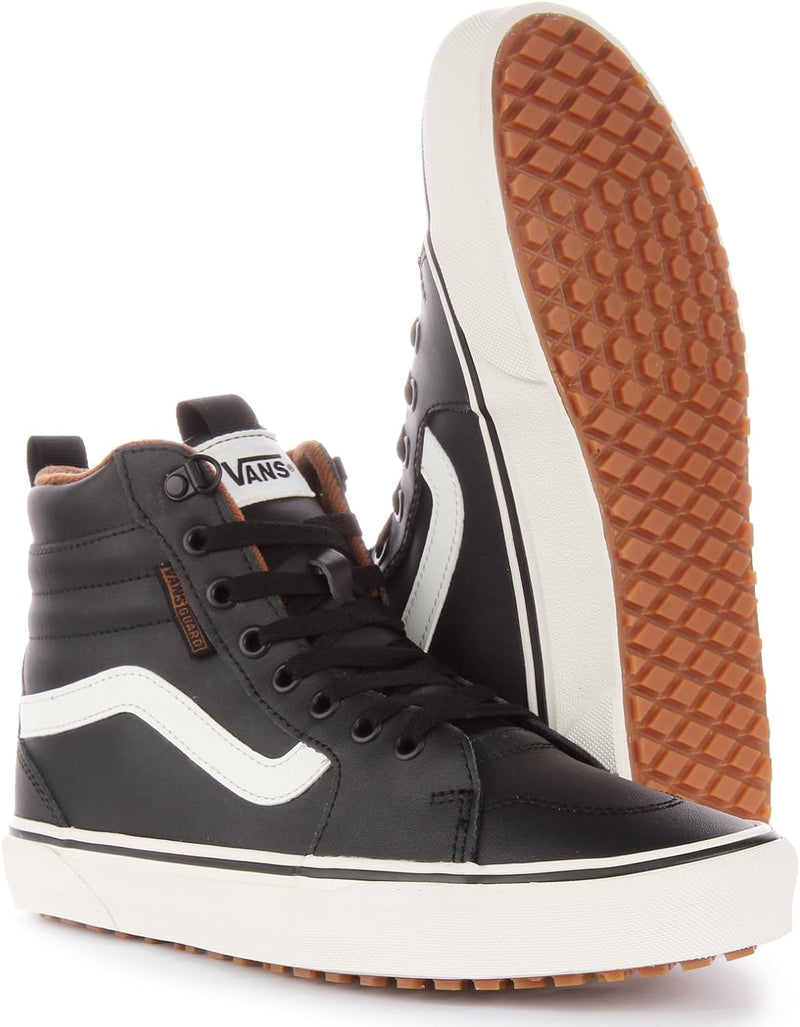 Vans Herren Filmore Hi Vansguard Sneaker 39 EU Leather Black Marshmallow, 39 EU Leather Black Marshm