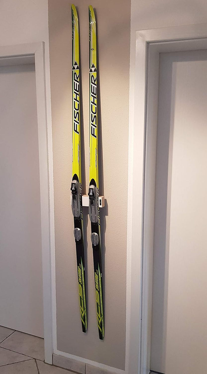 Clipboart ® Langlaufski Skating Ski Wandhalterung Wandhalter Halterung Wandmontage Wandfixierung hor