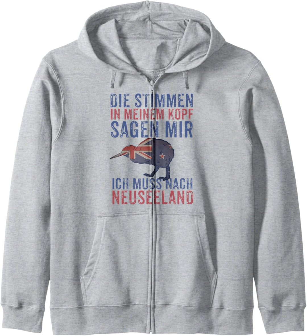 Neuseeland Auslandsjahr Kiwi Vogel Abschiedsgeschenk Kapuzenjacke