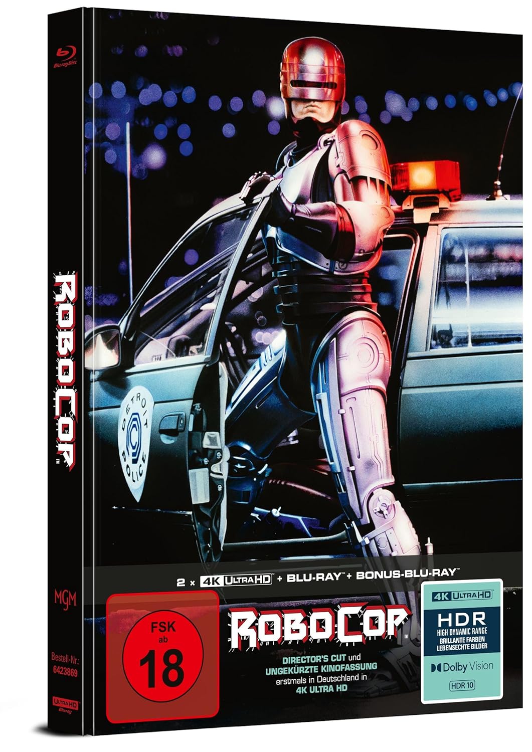 RoboCop - 4-Disc Limited Collector's Edition im Mediabook (Director's Cut) (2 x UHD-Blu-ray + Blu-ra