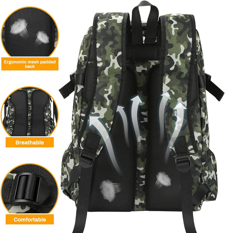 Angelrucksack, Luckits Angelgeräte Rucksack Wasserdicht ohne Trays Angelbox, grosse Aufbewahrungstas