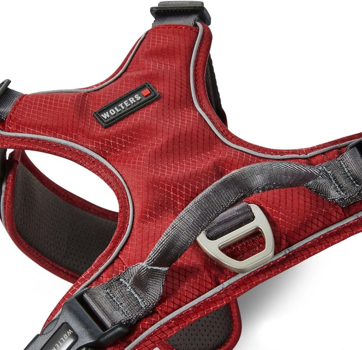 Wolters Geschirr Active Pro Comfort, Grösse:55-65 cm, Farbe:rot/anthrazit 55 - 65 cm rot/anthrazit,