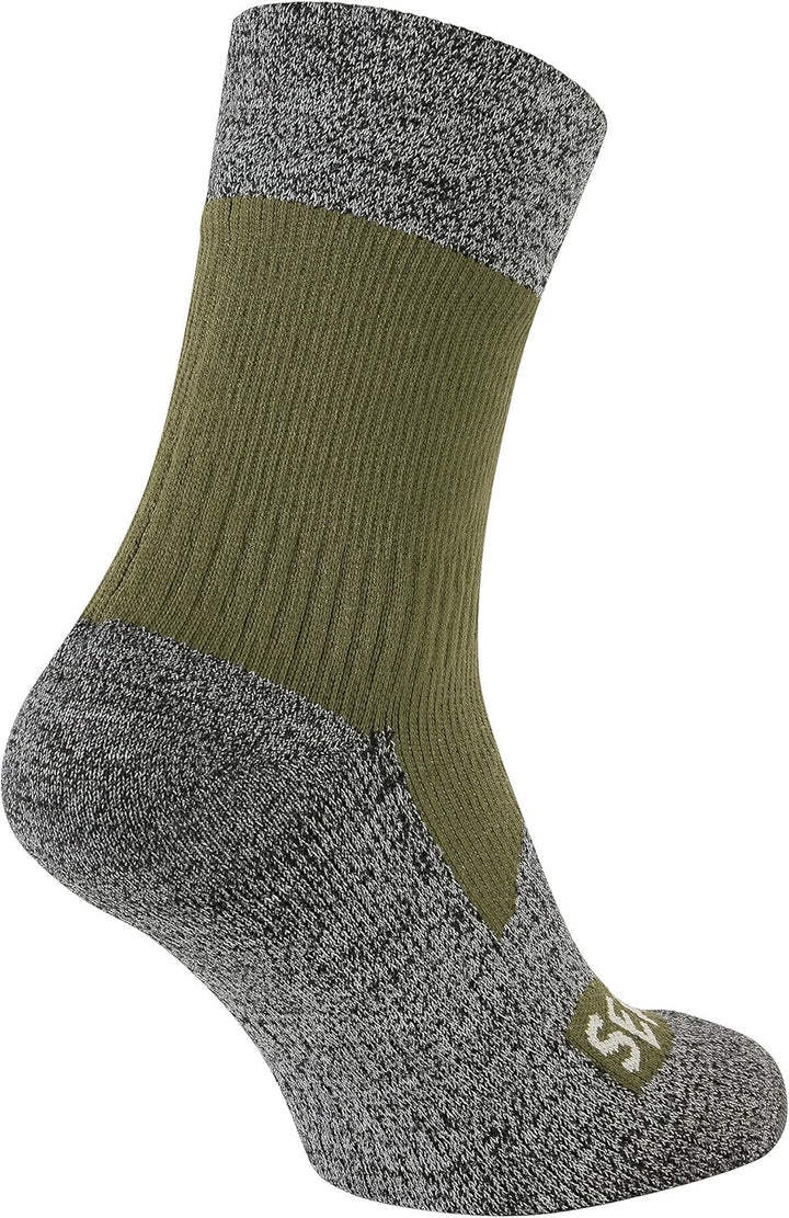 SealSkinz Unisex Bircham Socke (1er Pack), Grün