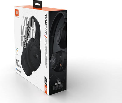 JBL Tune 760 NC – Bluetooth Over-Ear Kopfhörer in Schwarz mit aktivem Noise-Cancelling – Kabellose O