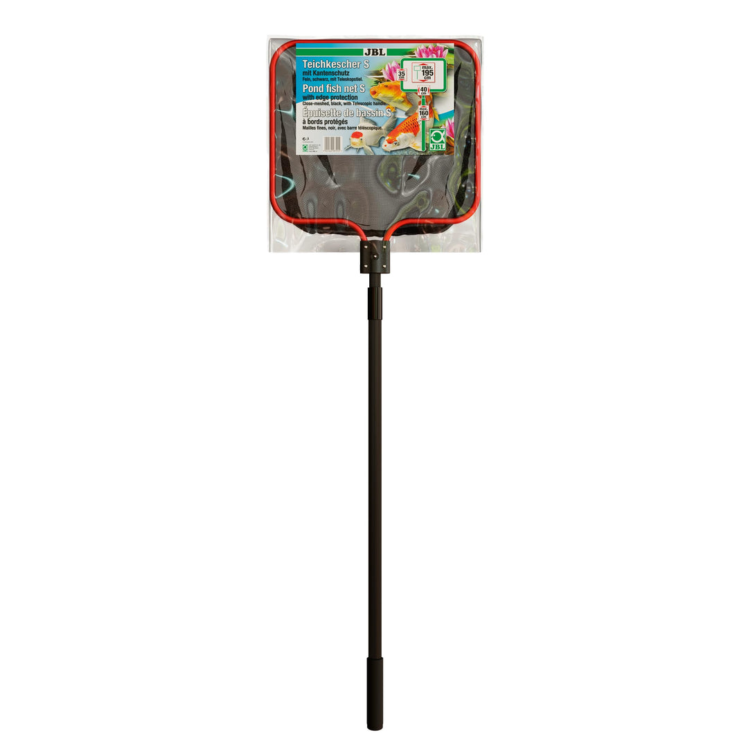 JBL Teichkescher S fein 40x35 cm Feinmaschiges Fang Netz 160 cm Teleskopstiel, S fein 40x35 cm fein