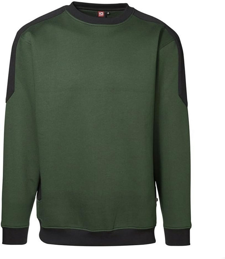 ID - Kontrastfarbenes Sweatshirt mit leichter Passform. Modell Pro Wear Herren. M Weiss, M Weiß