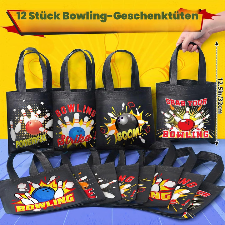 86STK Bowling Mitgebsel Kindergeburtstag Medaillen Bowling Bowlingkugel Schlüsselanhänger Mitgebsel