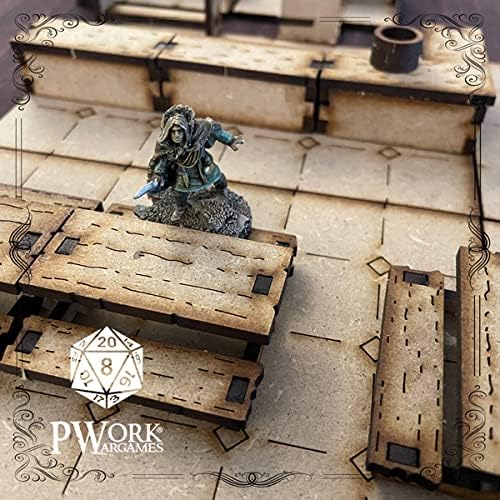 The Tavern (La Taverna) – 3D Tactical Maps Rpg Fantasy Dungeon Tiles – Taktische 3D-Karten, modular,