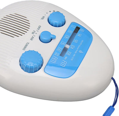 Tragbares Duschradio, Wasserdichtes Badezimmerradio, Eingebauter Lautsprecher, Batteriebetriebenes U