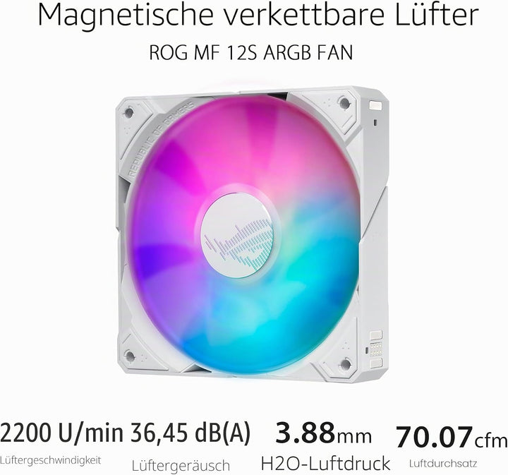 ASUS ROG Ryujin III 240 ARGB White Edition All-in-One Flüssig CPU-Kühler (3,5 Zoll LCD, Asetek-Pumpe