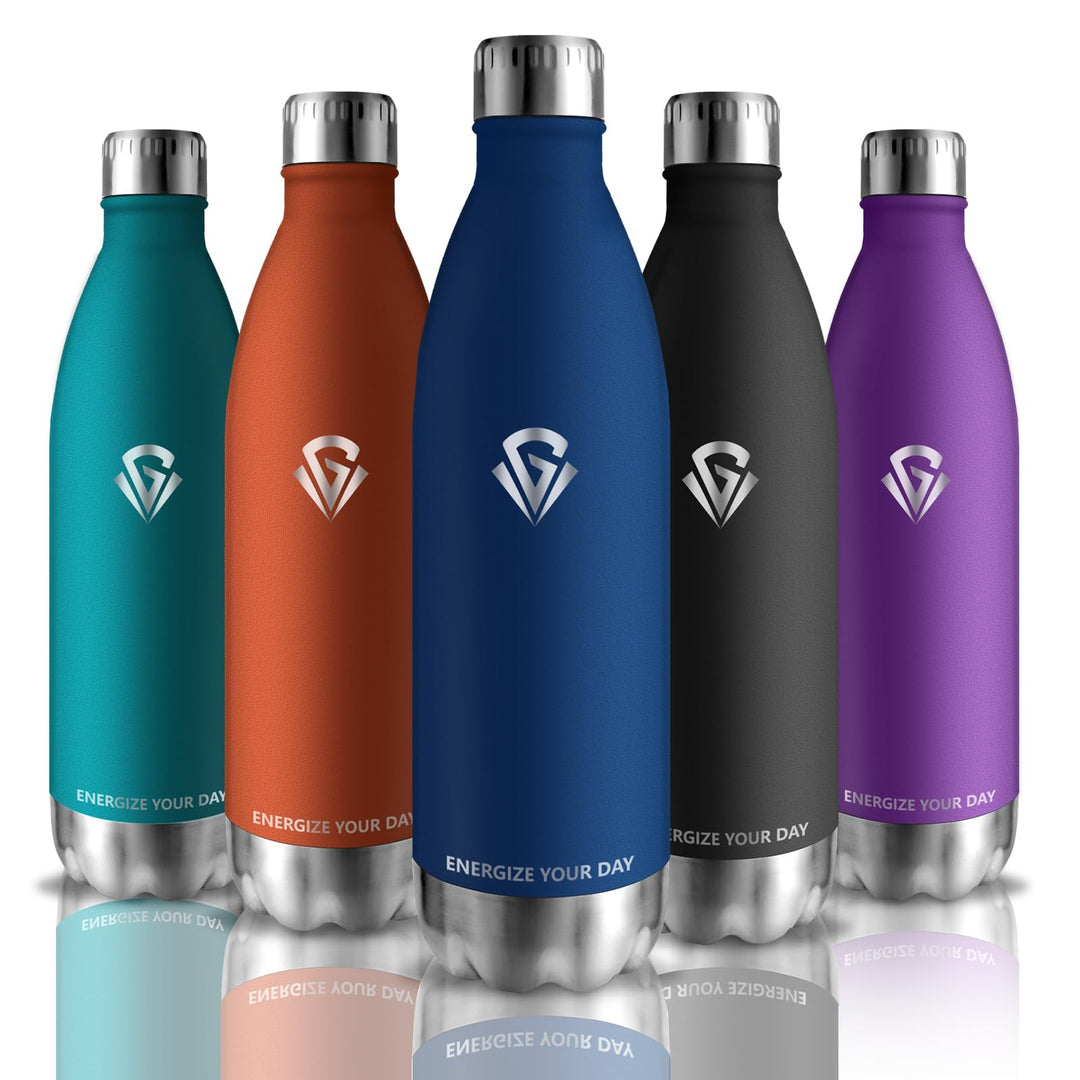 Grsta Trinkflasche, Trinkflasche Edelstahl 1l, Trinkflasche Sport BPA-Freie, Kann mit Dir Tragen, Tr
