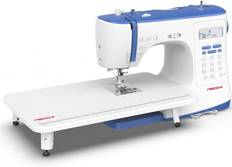 Necchi NC-103D Computer Nähmaschine mit Anschiebetisch | Stich 316 | Horizontal Greifersystem