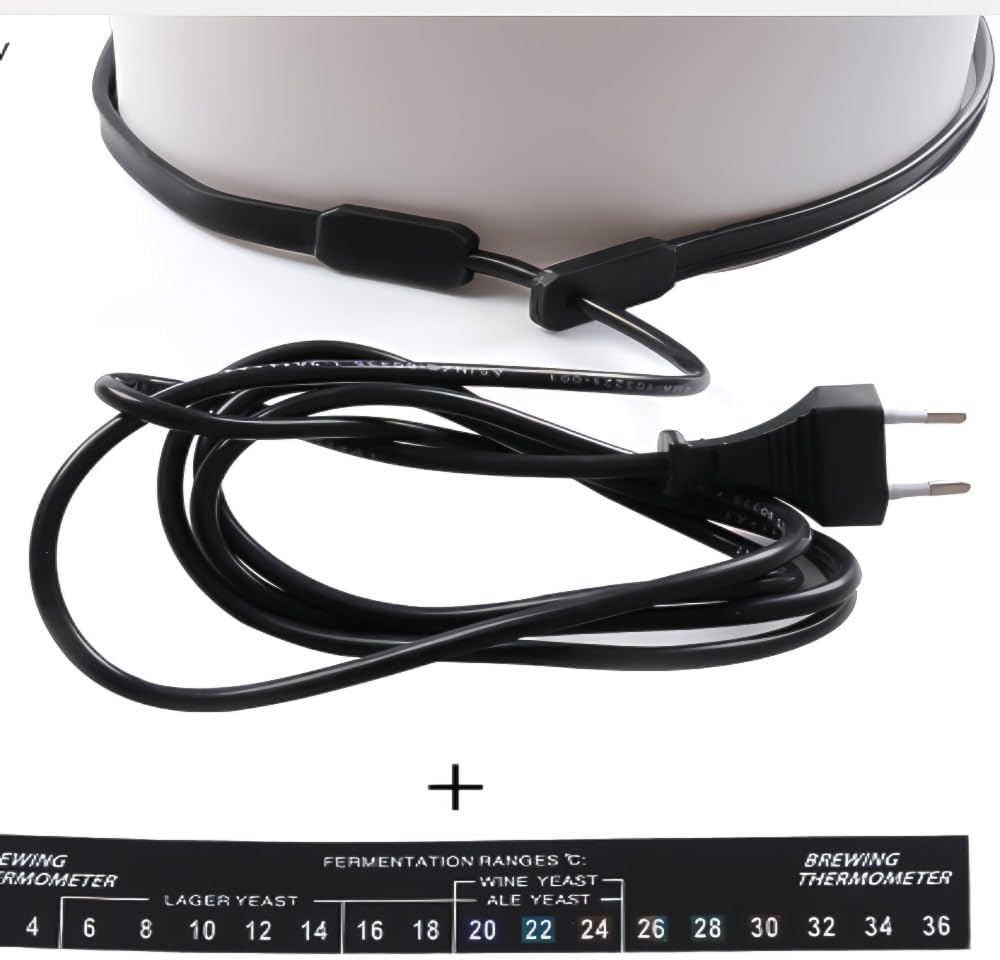 Homebrew Fermentation Heizband Pad, Kunststoff Fermenter Eimer EU Stecker 220V-250V, Brauen und Ferm