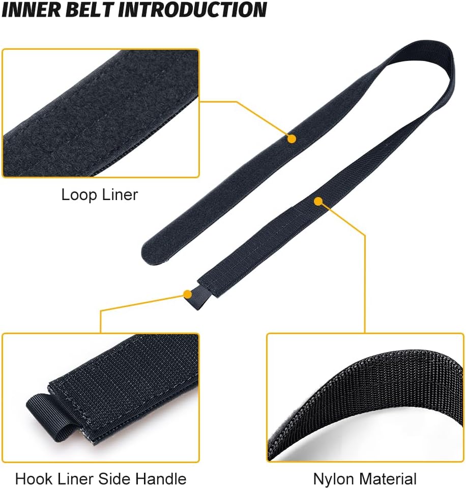 IDOGEAR Taktischer Gürtel 2 Zoll Quick Release Rigger Combat Belt mit 1,5 Zoll Innengürtel Haken und