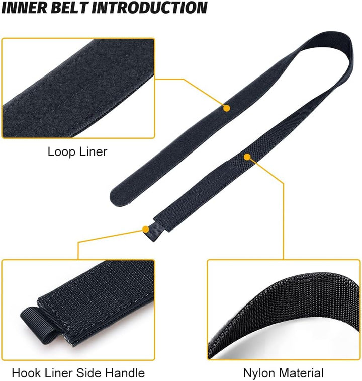 IDOGEAR Taktischer Gürtel 2 Zoll Quick Release Rigger Combat Belt mit 1,5 Zoll Innengürtel Haken und