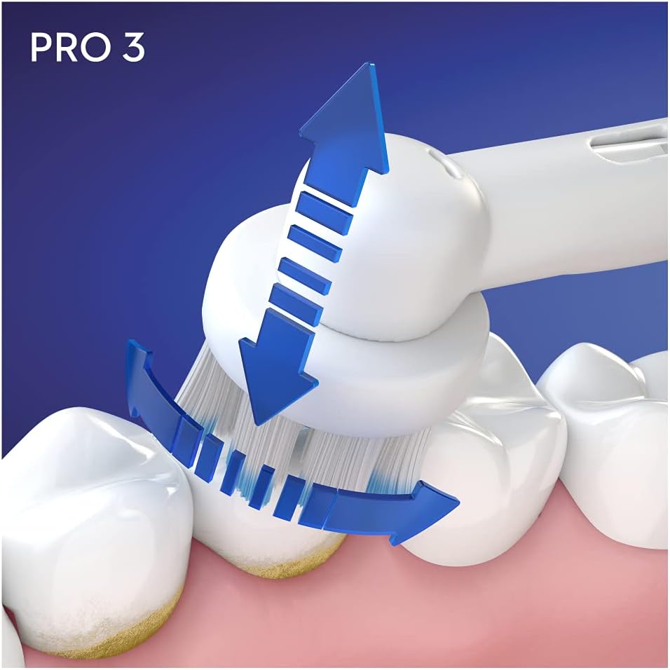 Oral-B PRO 3 3000 Sensitive Clean Elektrische Zahnbürste/Electric Toothbrush, mit 3 Putzmodi inkl. S