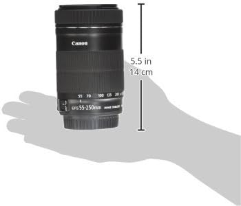 Canon EF-S 55-250mm F4-5.6 IS STM Objektiv für Spiegelreflexkameras von Canon