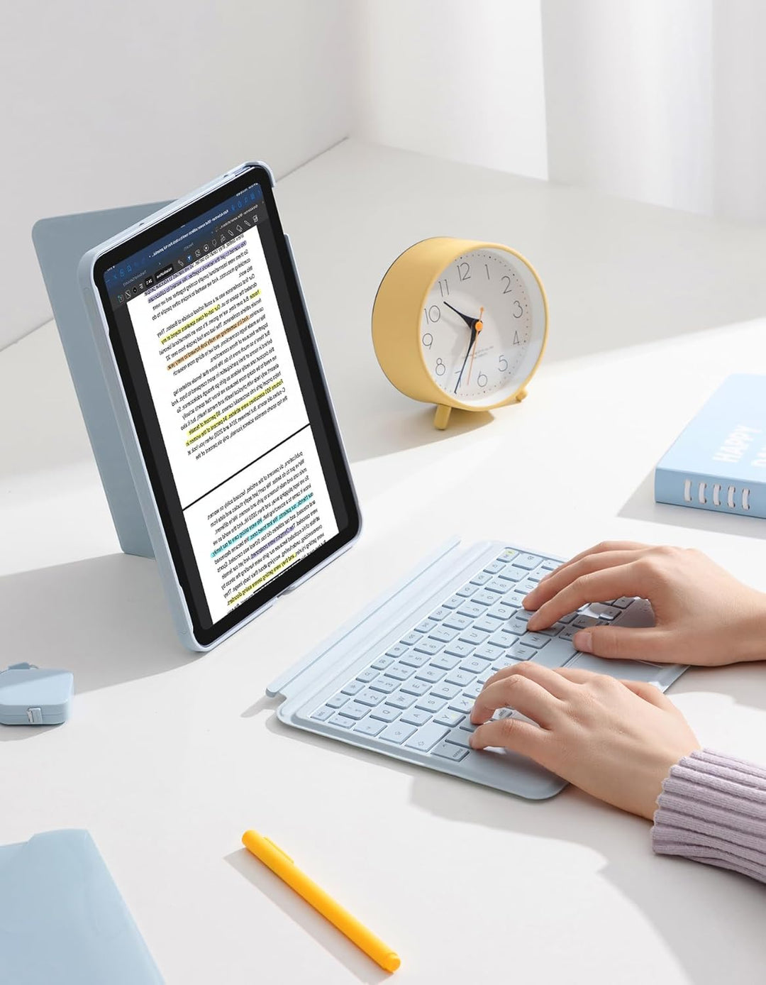 Inateck Hülle mit Tastatur für iPad 10 Generation 10,9 Zoll,11 Generation 2025 A16 11 Zoll,Tastatur