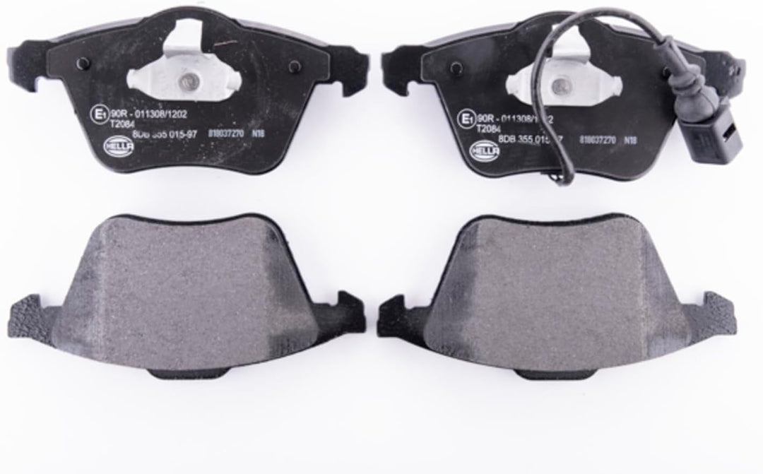 HELLA PAGID 8DB 355 015-971 Bremsbelagsatz - T2084 - Dicke/Stärke: 20.4mm - Bremssystem: Teves - mit