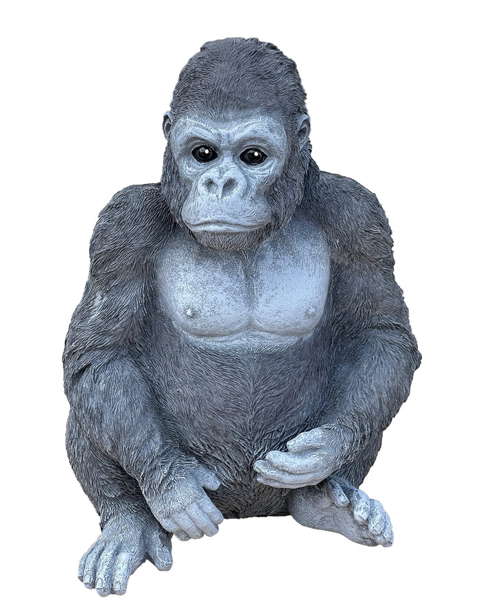 Stone and Style Steinfigur Gorilla Ben AFFE frostfest Steinguss Gartenfigur