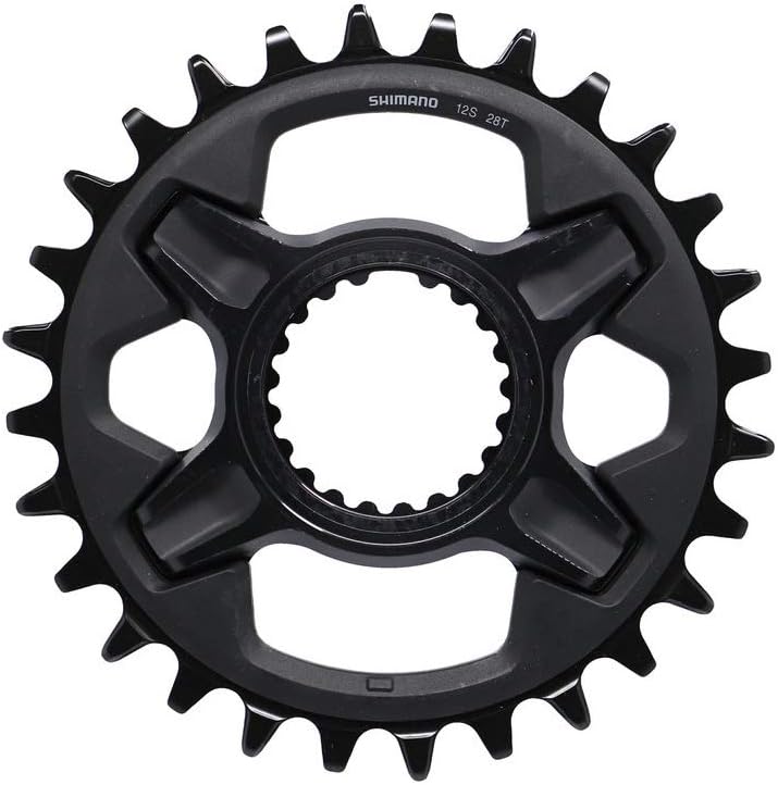 SHIMANO Plato 28d Xt para Fcm8100/Fcm8130 12x1 Plate, Black