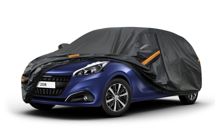 Kayme Autoplane Wasserdicht Atmungsaktiv für Peugeot 208 (2012-2025), 7 Schichten Vollgarage Autoabd