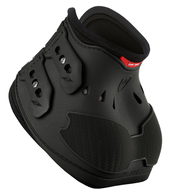Zandonà Carbon Air Heel Schutzglocke für Pferde Taille L-XL Schwarz, Taille L-XL Schwarz