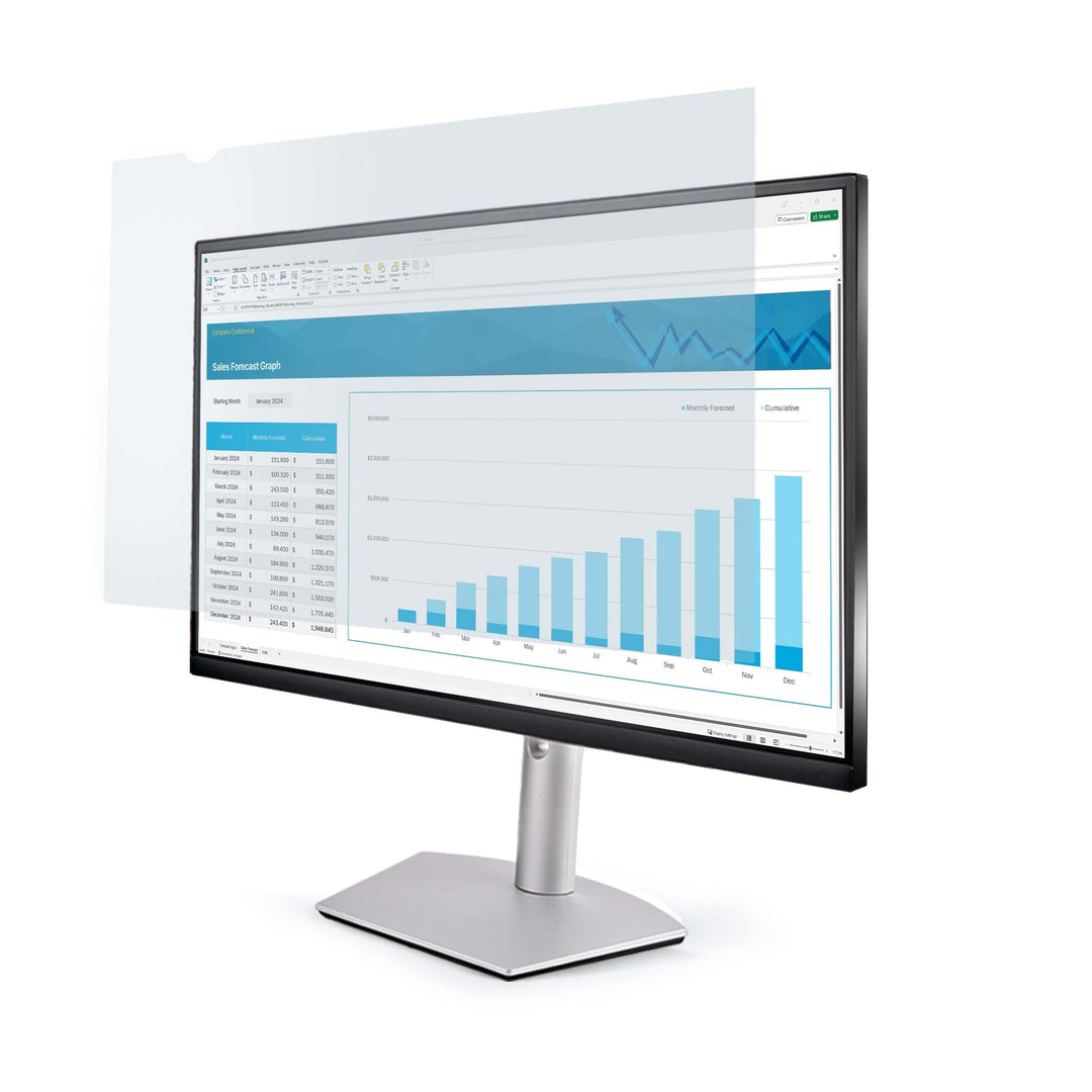 StarTech.com 24-Zoll 16:9 Monitor Blaulichtfilter, Bluelight Filter, Bildschirm Blaulichtfilter, PC