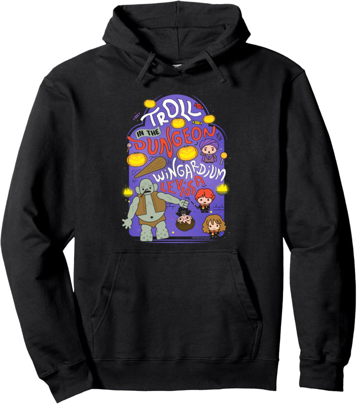Harry Potter Troll in the Dungeon Chibis Pullover Hoodie
