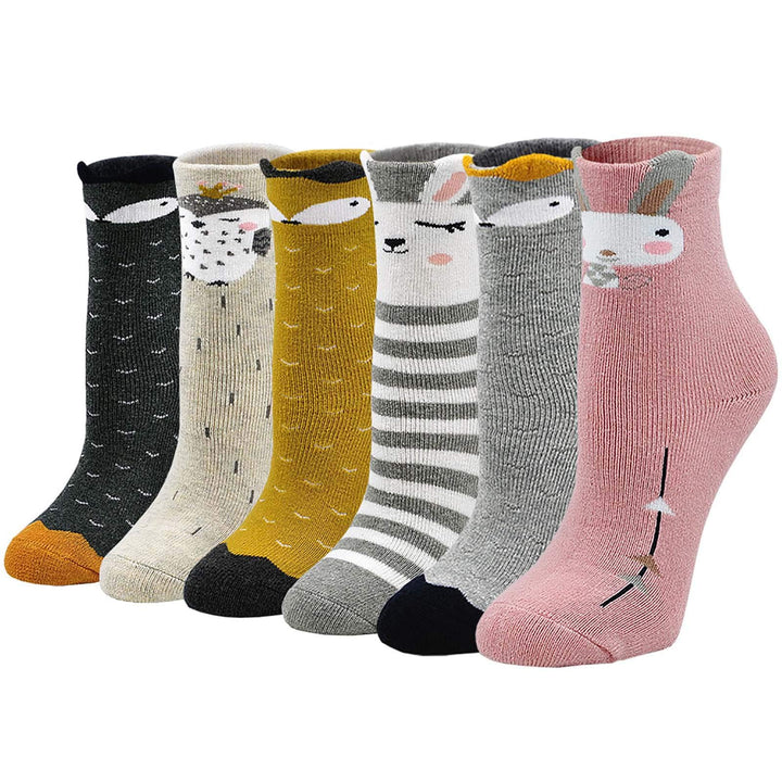 LOFIR Dicke Kinder Socken aus Baumwoll Winter Warme Thermo Socken für kleine Mädchen Jungen Kleinkin