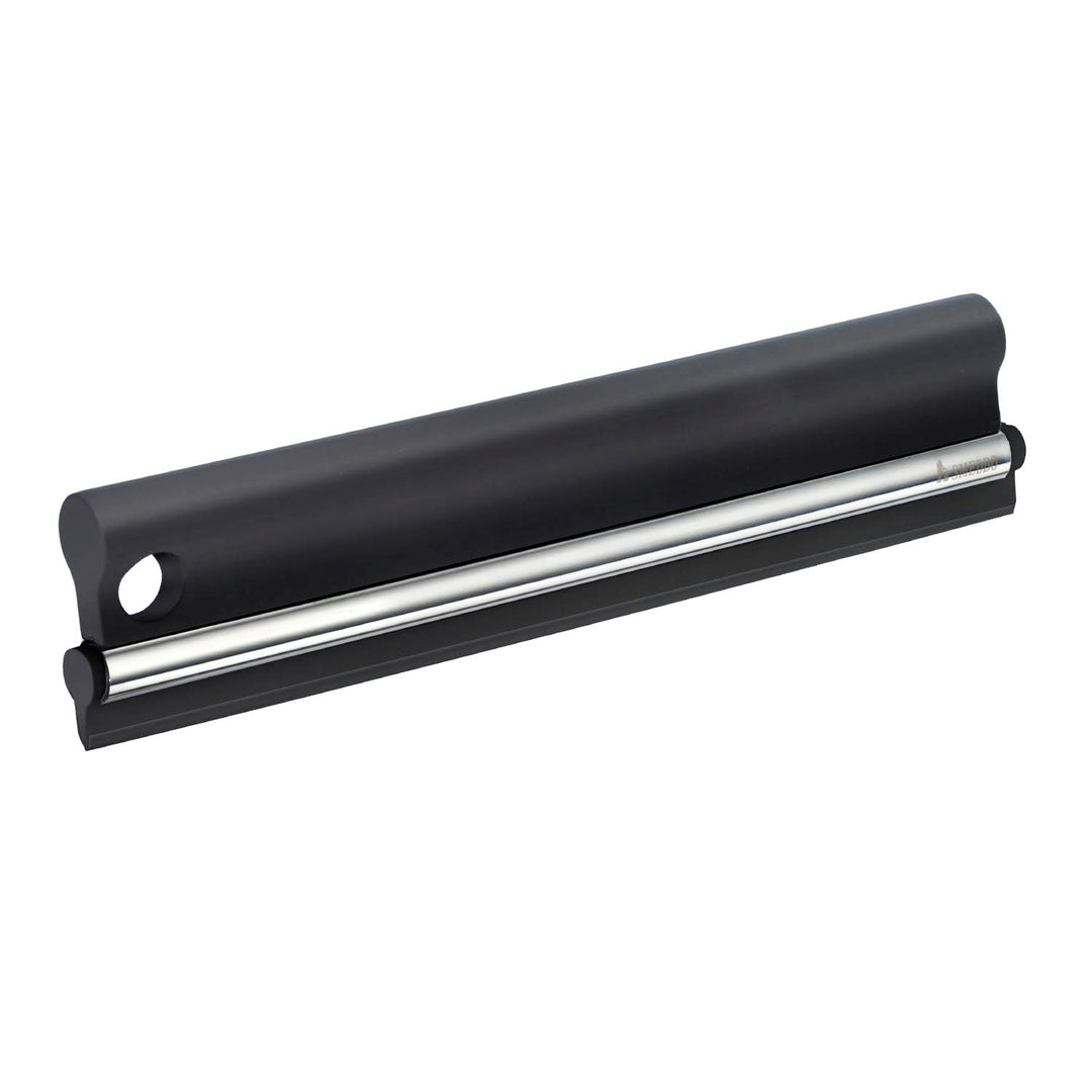 SMEDBO Dusche Rakel Sideline mit handlicher Griff aus Chrom/ABS/Silikon, Silber/schwarz
