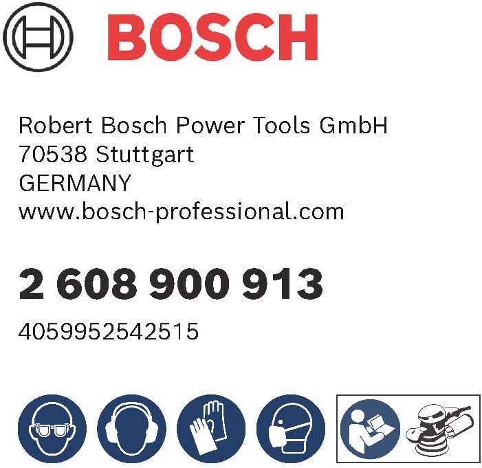 Bosch Accessories 50x Schleifpapier Expert C470 mit 8 Löchern (für Hartholz, Farbe auf Holz, Ø 125 m