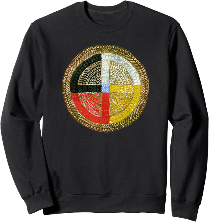 Native American Culture - Medicine Wheel Mandala 3 - Fan Fun Sweatshirt
