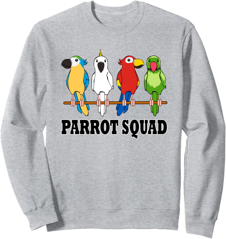 Witziges Papageien Team Squad Vogel Sweatshirt