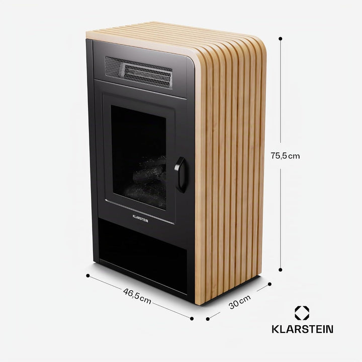 Klarstein Elektrokamin, Elektro Heizungen für Wohnzimmer &amp; Innenräume, Elektrischer Kamin mit LED Fl