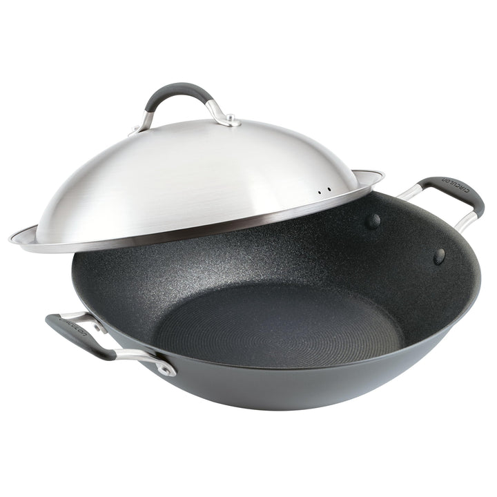 Circulon Scratch Defense Wok Antihaft 36cm – Induktionsgeeigneter Wok mit extremer Antihaftbeschicht