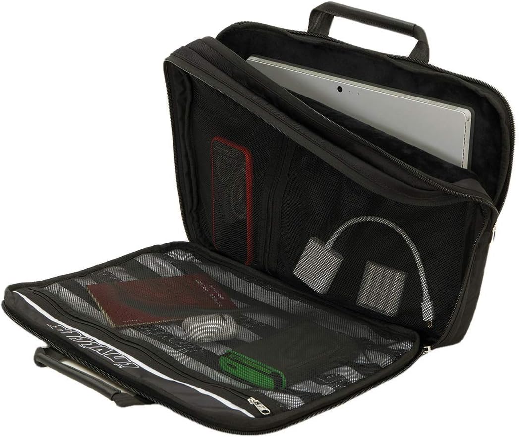 Invicta Organized Office Bag, Schwarz, technisches Gewebe, Laptoptasche bis zu 15.6“ Violett Einfarb