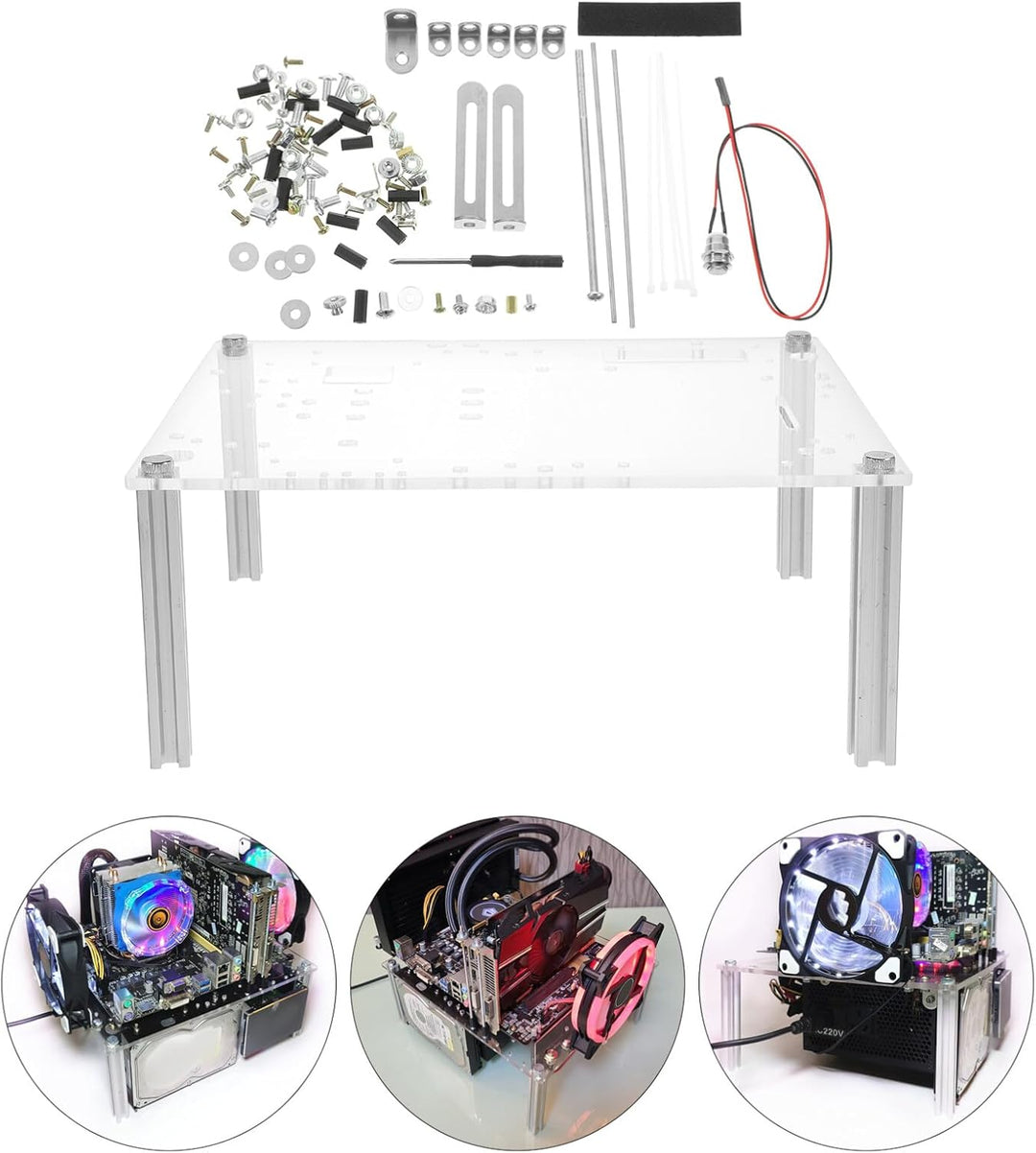 Gadpiparty 1 Set Computer Open Frame/Open Air Frame Chassis Bracket Computer Case