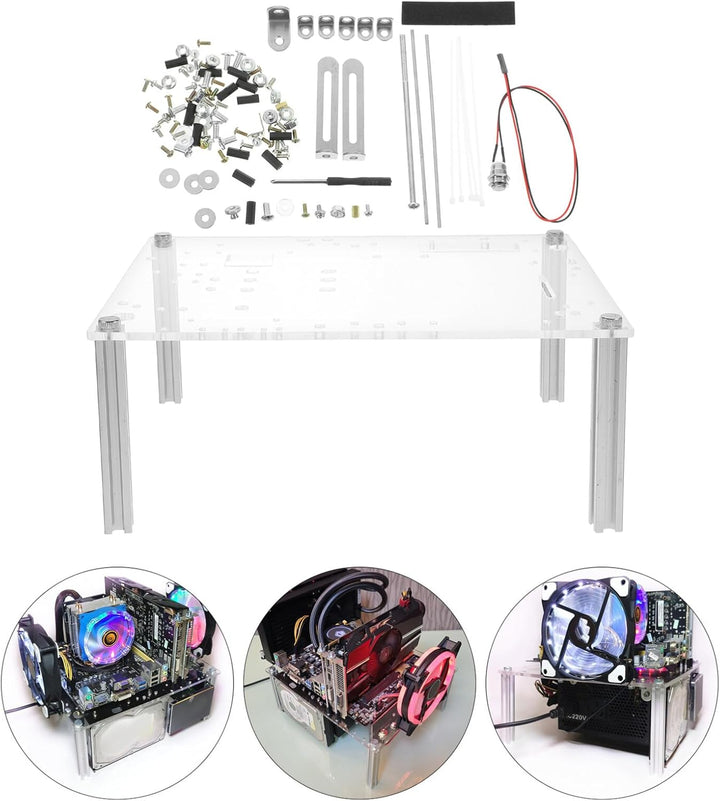 Gadpiparty 1 Set Computer Open Frame/Open Air Frame Chassis Bracket Computer Case