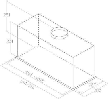 Elica FOLD S IX/A/52 Intégré Acier inoxydable B