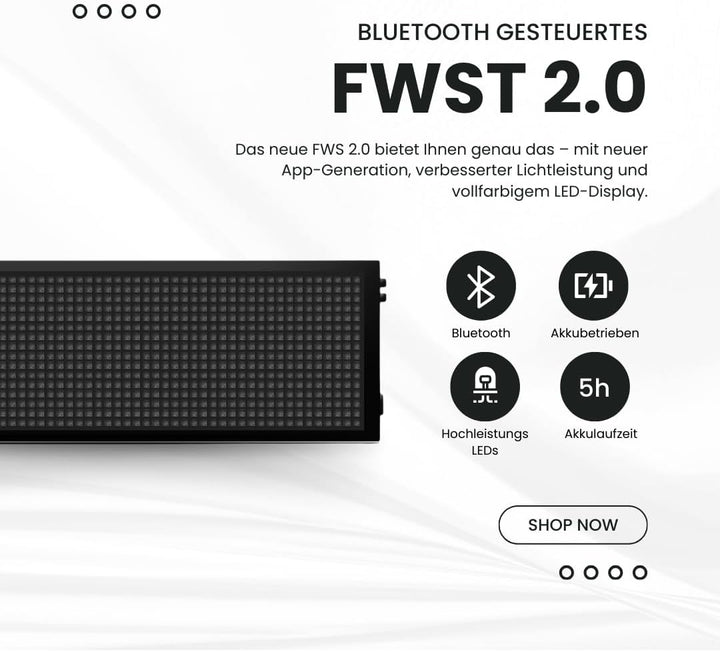 LED Frontwarnsystem | Einsatzschild | Multicolor WiFi - Android und iOS App - Handygesteuert - Dacha