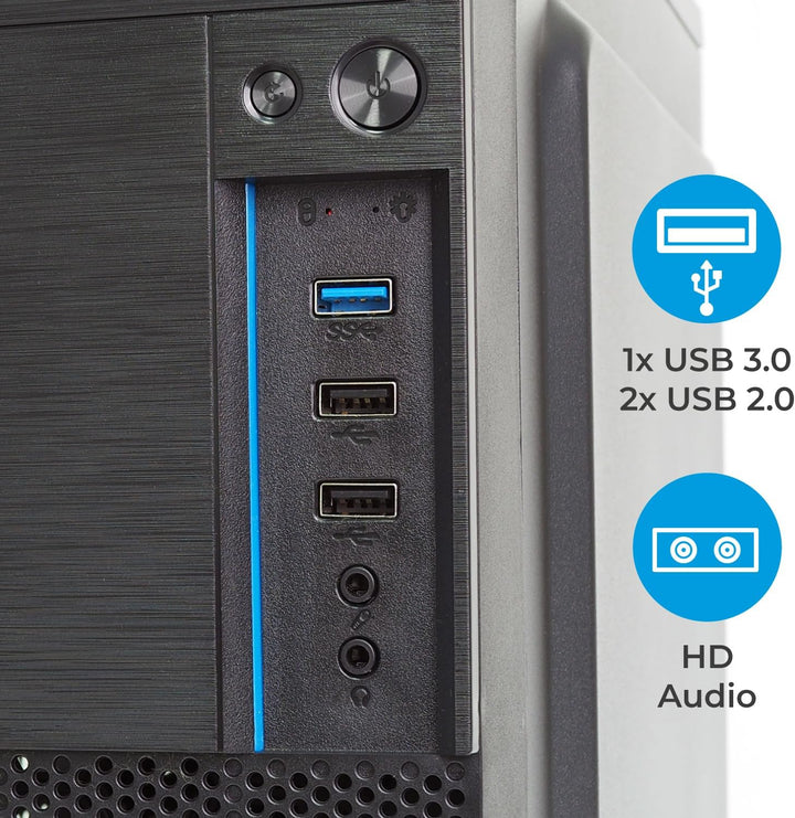 Case Vultech VCO-A1699 Rev 2.1 ATX 1x USB 2.0,2X USB 3.0, ohne Netzteil, Schwarz Ohne Netzteil ATX -