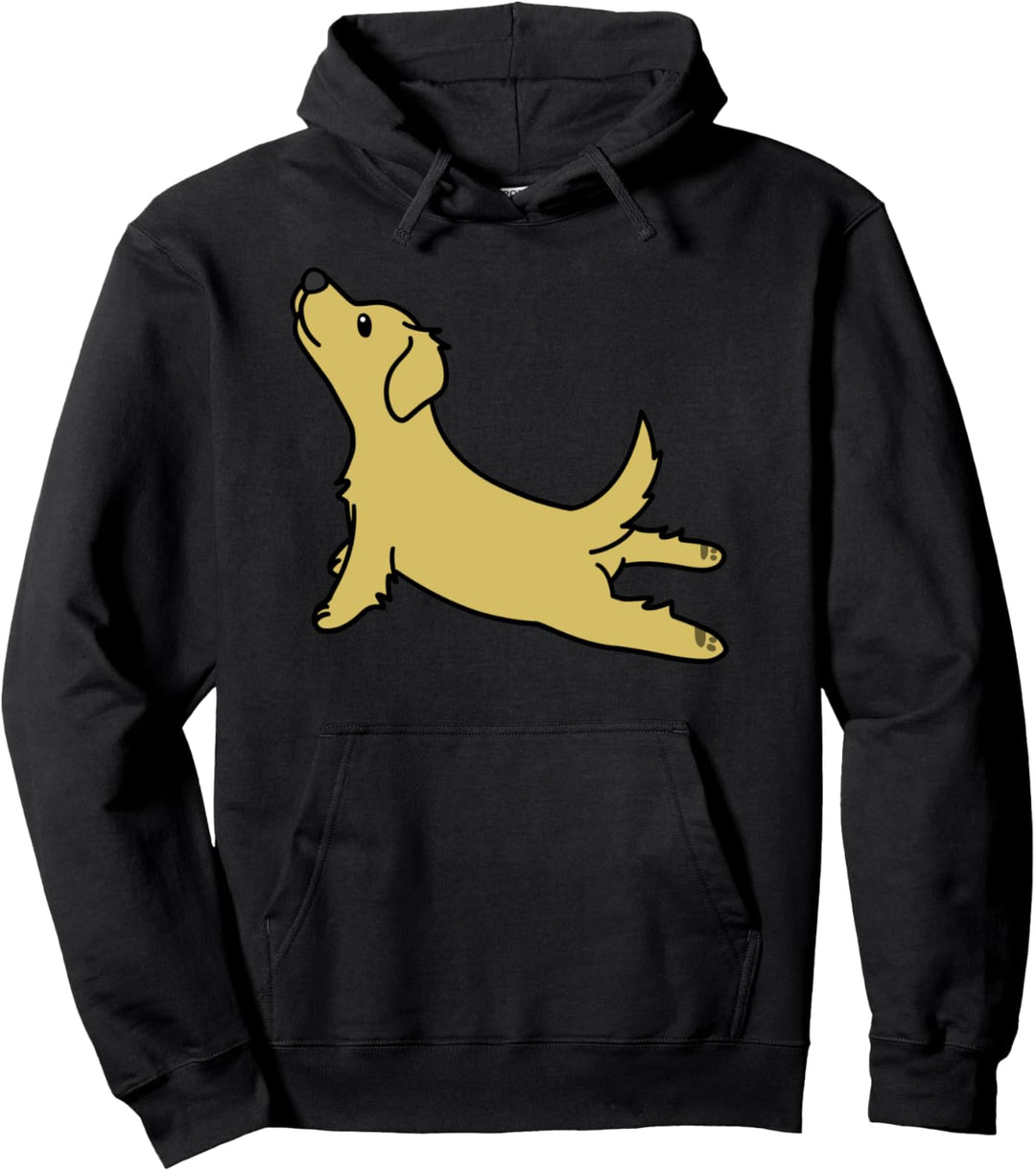 Golden Retriever Yoga Lustiger Hund Pullover Hoodie