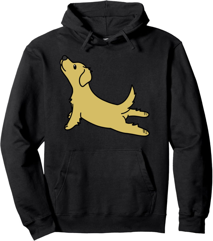 Golden Retriever Yoga Lustiger Hund Pullover Hoodie
